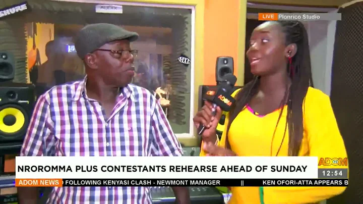 Nsoromma plus contestants rehearse ahead of Sunday...