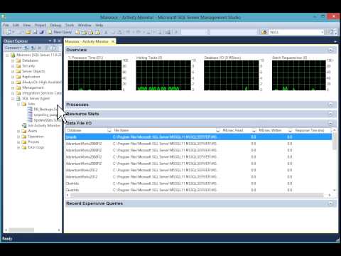 Activity Monitor in SQL Server 2012 [HD]