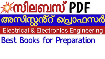 Detailed syllabus of Assistant Professor Electrical and Electronics  Engineering| Best Books for AP
