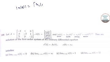 #Differential Equations #Mathematics #December 2016 #CSIR #UGC #NET #JRF Solutions 3
