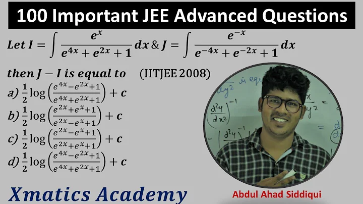 JEE Advanced 2008 Question | Indefinite Integration Question | JEE Adv Important Question |Abdul Sir