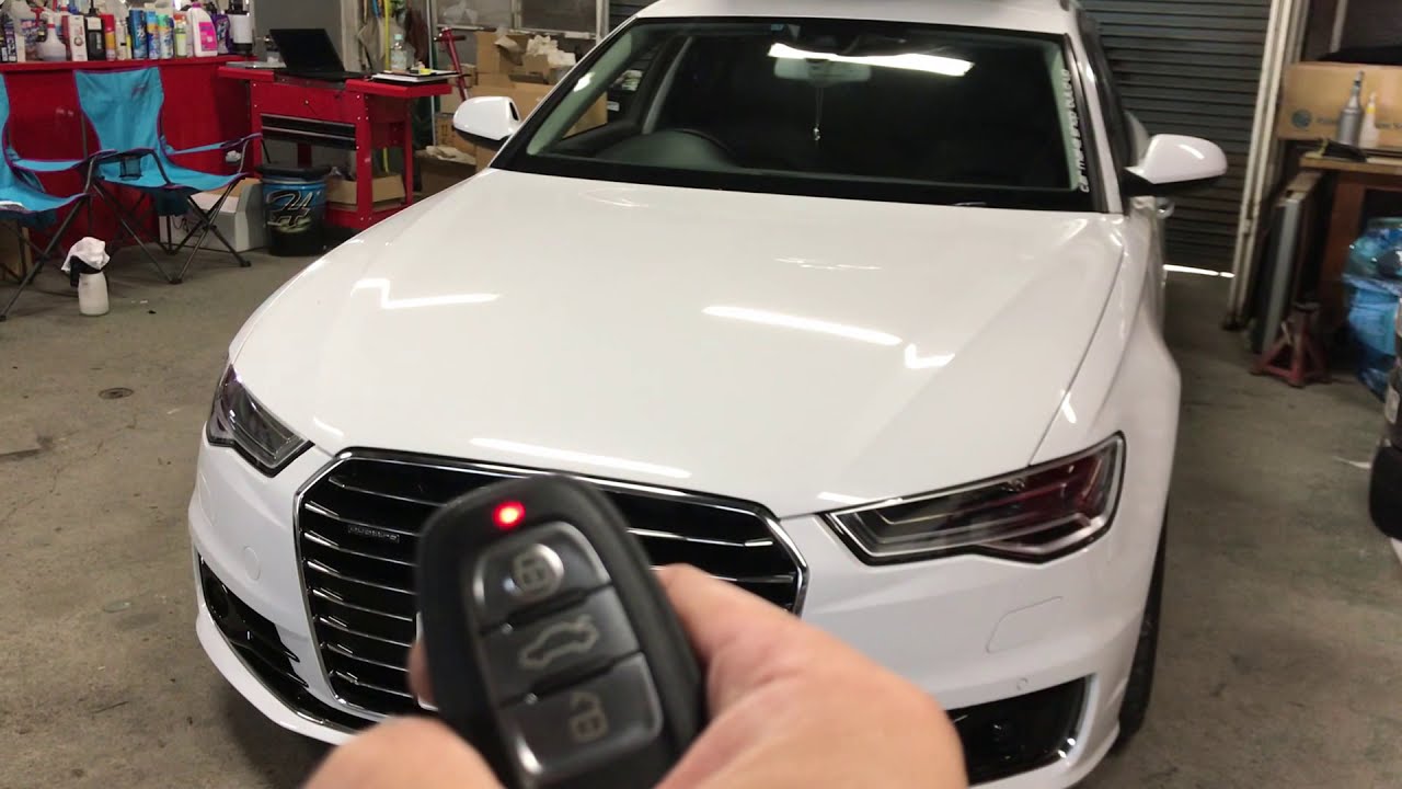 Audi A6 facelift OEM Remote start - YouTube