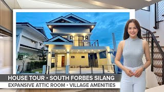 ⁣House Tour 88 • Touring this Cozy Brand New House with Expansive Attic inside South Forbes Silang
