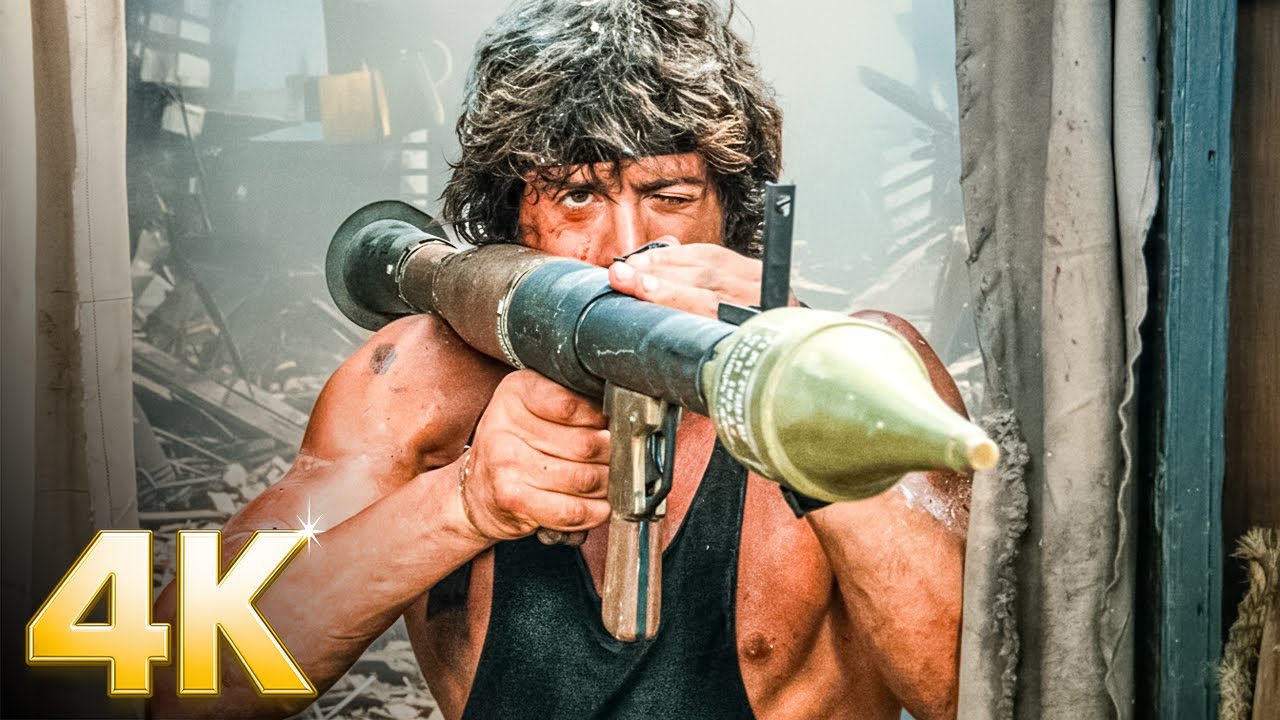 Rambo Wrecks the River Pirates | Rambo: First Blood Part II | CLIP ⚡ 4K ...