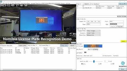 Namibia Automatic License Plate Recognition Demo AI ANPR Camera LPR Cameras for Intelligent Parking