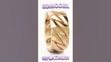 CUBAN CHAIN RING 3DPRINT MODEL render video shorts#jewelrymaking #cubanjewelry #vray #rhino3d