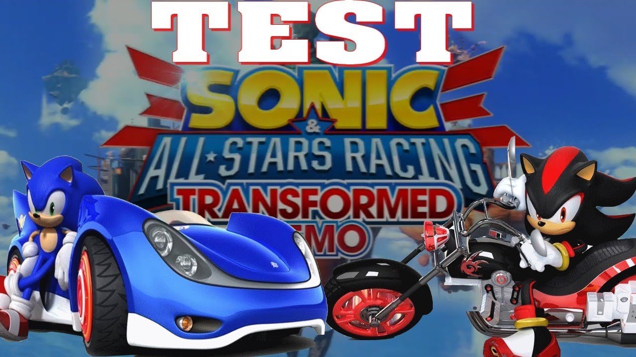 Test, Sonic, Racing, all stars racing transformed, sega.