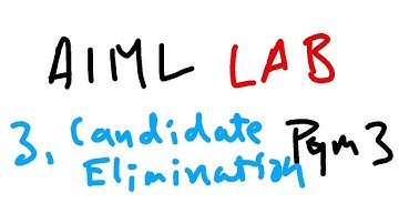 3. Candidate Elimination 18CSL76 AI-ML LAB PROGRAM 3 VTU 7th SEM CSE/ISE