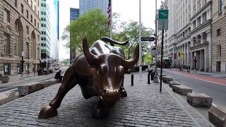 ⁴ᴷ⁶⁰ Walking NYC (Narrated) : Financial District \/ Wall Street (May 14, 2020)