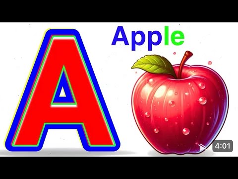 Alphabet Rky ABC song , alphabet song for kids , nursery rhymes,a for Apple b for ...