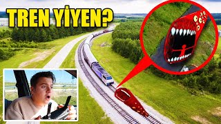 TREN YİYEN TREN YERKEN DRONE KAMERALARINA YAKALANDI !! (ŞOKE OLACAKSINIZ) *Train Eater*