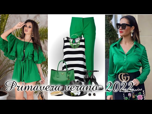 ROPA DE MODA MUJER TEMPORADA 2022 OUTFITS EN TENDENCIAS COLORES