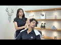 Asmr Deep Head Massage Therapy For Sleep 💆🏻♂️Tingles for Relax - Lady Shivu Barber