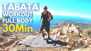 Tabata 30 Min Full Body Workout / No Repeat / Epic finish !!