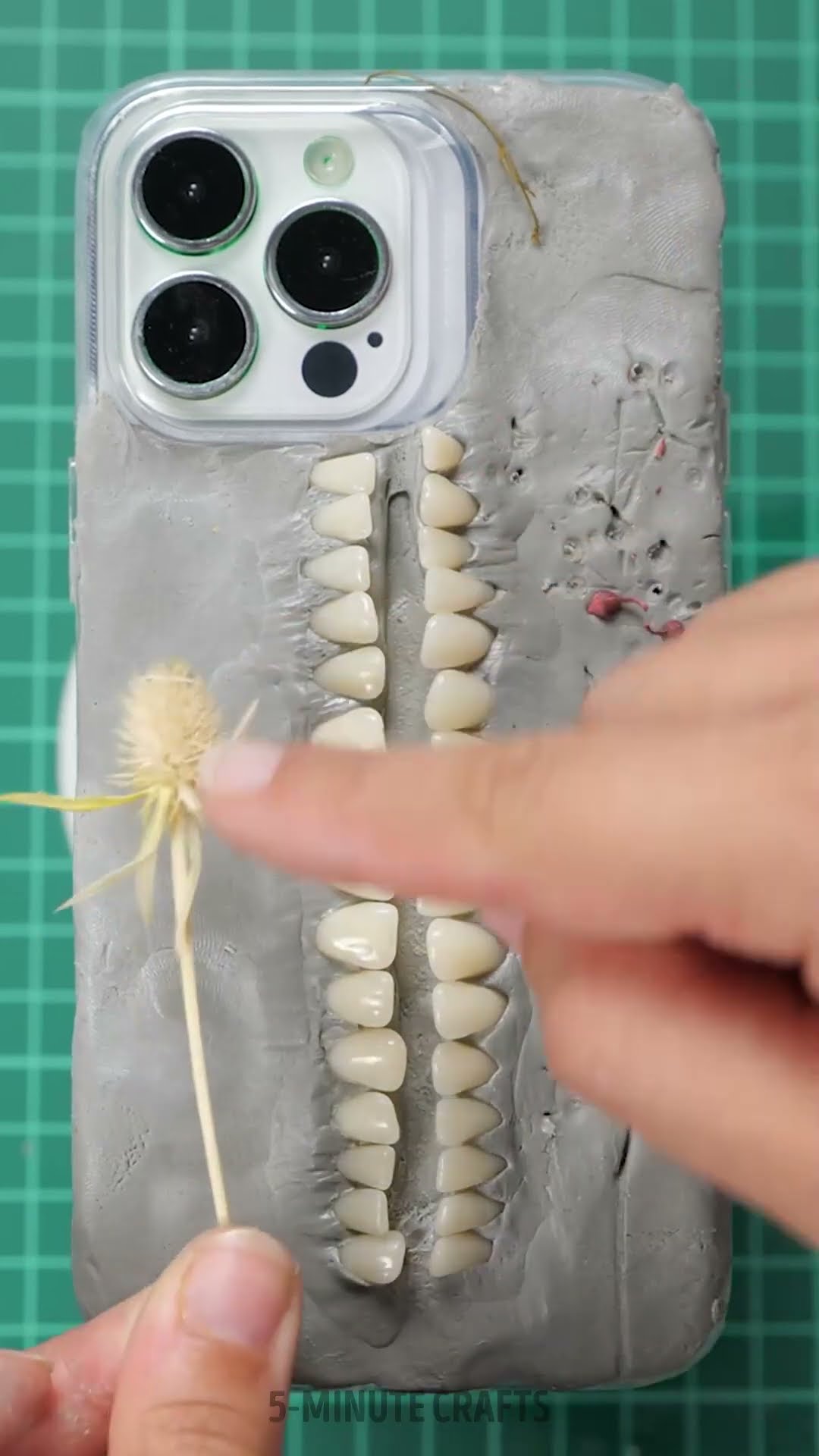 How to create an extraordinary phone case out of your real teeth ?