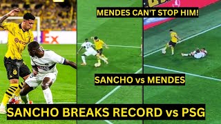 Jadon SANCHO Crazy Skills and GREAT PERFORMANCE helps Borussia Dortmund win vs PSG | Man utd news