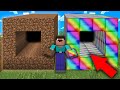 Minecraft NOOB vs PRO: WHICH TUNNEL WILL NOOB CHOOSE? DIRT vs RAINBOW Challenge 100% trolling