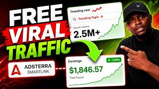 Adsterra SmartLink Earnings with Trend Jacking Formula (Adsterra Free Traffic)