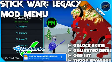 Stick War: Legacy MOD MENU apk V2023.5.429 - Unlimited Gems, God Mode, One Hit, Spawner - Free Mods