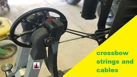 Changing crossbow string and cables for the first time