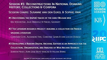 IIPC WAC 2023 ONLINE SESSION 1 Q&A: RECONSTRUCTIONS IN NATIONAL DOMAINS