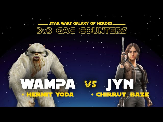 3v3 GAC Wampa vs Qui Gon JInn w Mace & Anakin Skywalker - WIN, but too  risky for a counter! 