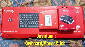 Cheapest Keyboards Mouse Combo With USB Hub । QUANTUM KEYBOARD COMBO। Sarkar Technicals