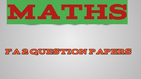 fa2 maths