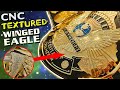 Cnc textured wwf winged eagle