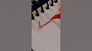 Himanshi Name Signature🔥✨|Best Signature ever🌷| Elite Calligraphy #shorts #viral #ytshorts