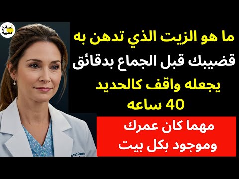 طبيبة مسالك بولية تكشف زيت طبيعي مذهل يزيد قوتك قبل الجماع مباشرة