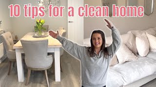 10 CLEANING TIPS / DAILY HABITS FOR A CLEAN HOME!