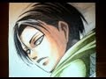 進撃の巨人のリヴァイ兵長を描いてみた【手書き】 Drawing Levi of Attack on Titan