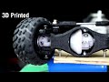 3D Printed Solid front axle with Differential for 1/24 RC Car