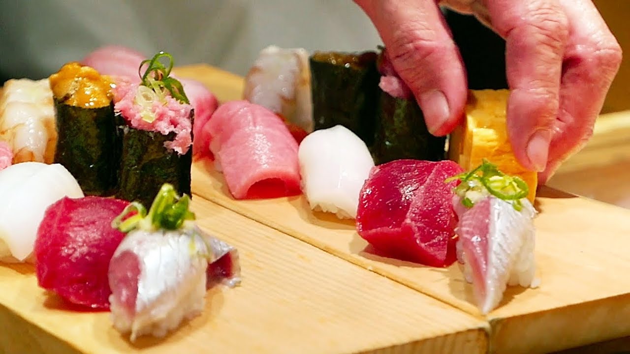 Nhật Bản mon ăn đường phố - Sushi Sashimi Tsukiji thị trường hải sản