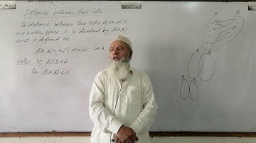 Distance between two Sets, The Diameter of a Set in a Metric Space
