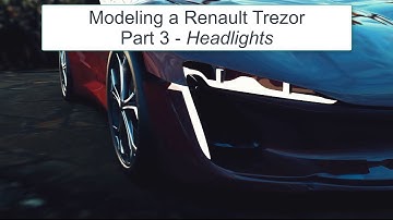 PART 3 Modeling a Renault Trezor w/ the Power Surfacing add-in for SOLIDWORKS® (PART 3 - Headlights)