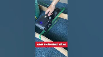 Máy đóng đai pin siết mạnh đến mức nào? mới siết 70% công lực mà đã như vậy rồi! #maydongdai