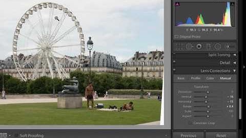 Lightroom Perspective correction