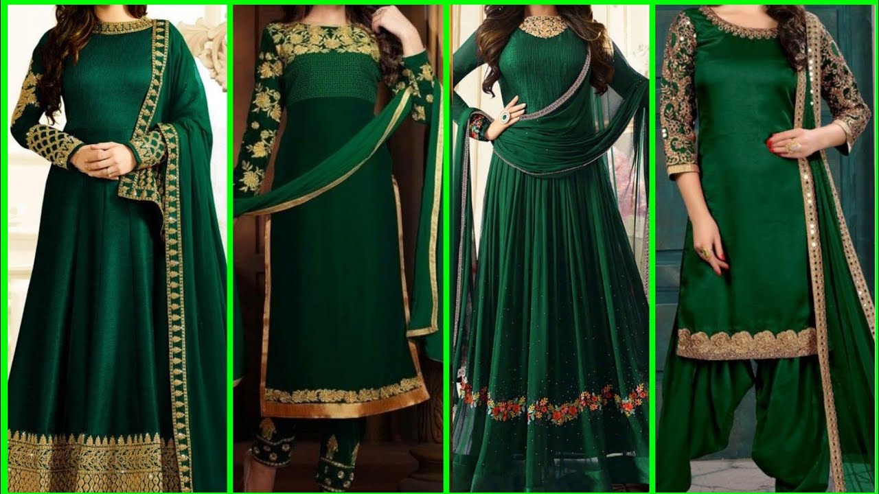 Green Kurtis for women, Latest Green Colour Kurtis Designs