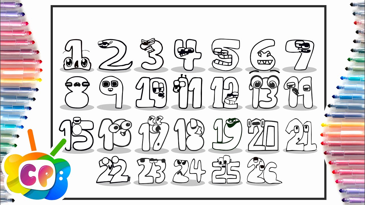 ALPHABET LORE COLOR BY NUMBER COLORING PAGES FOR KIDS Color By Number  Letters‏