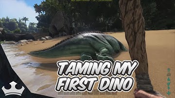 Taming my first Dino - Ark Survival Evolved - Day 3