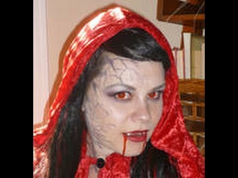 Sunburnt Vampire has black veins-Makeup Tutorial - YouTube