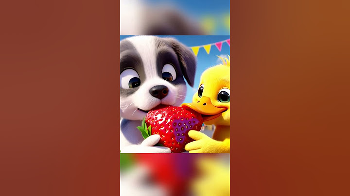 This Strawberry Is Big And Sweet #Cartoon #Cuteduck