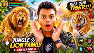 Jungle Lion Family Simulator Gameplay 🦁 Epic Lion vs Tiger Battle | Animal Survival Game (Android) screenshot 5