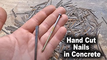Attaching Wood to Concrete Using Hand Cut Nails | The Fixer Clips
