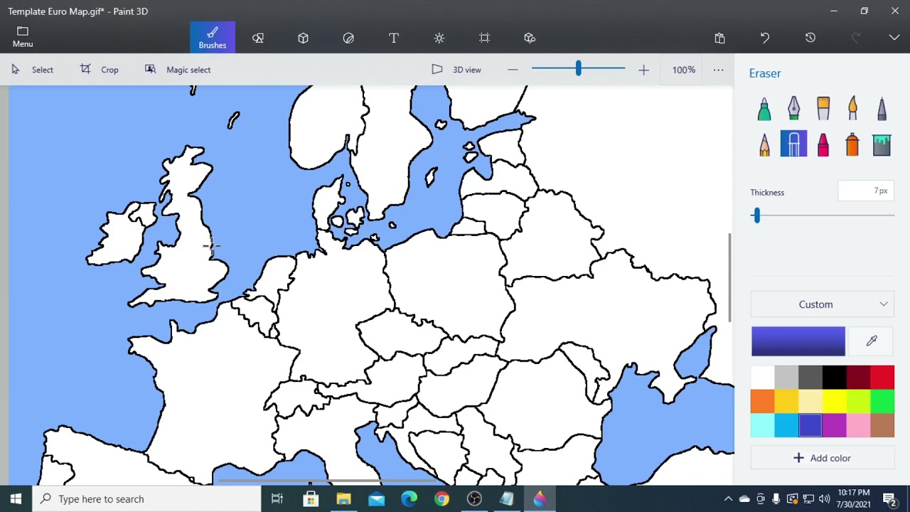 How to make maps using paint 3d - YouTube