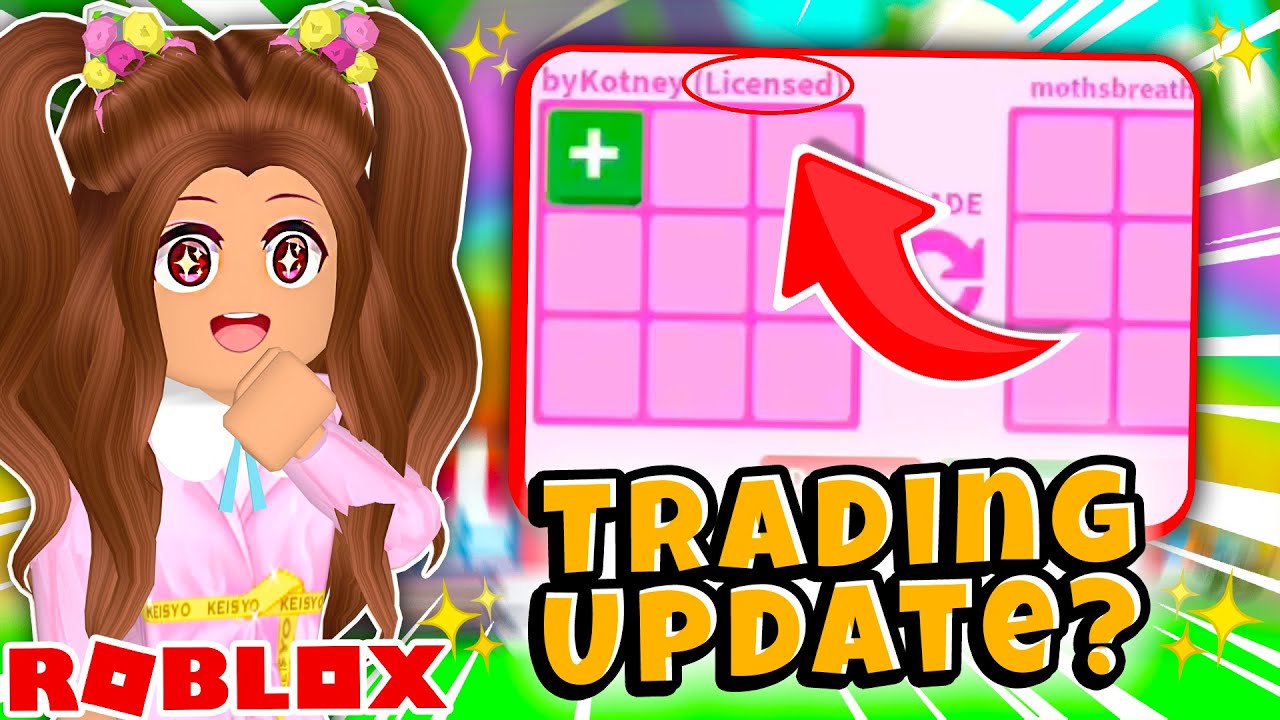 New Trade System Coming Soon To Adopt Me Adopt Me New Licensed Trading Update Youtube - keisyo roblox adopt me