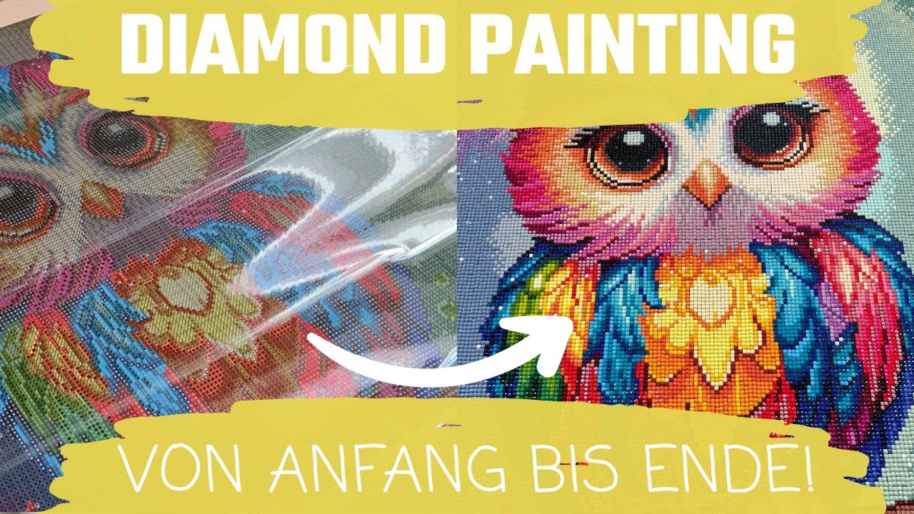 Ich habe Fridolin gepaintet! 🦉 Diamond Painting Full Review von Picmondoo