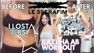 I Did Le Sserafim Kazuhas Ab Workout For 7 Days Insane Results